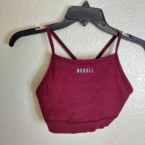 Nobull High Neck Sports Bra Cross Back Sz S - Picture 2 of 5